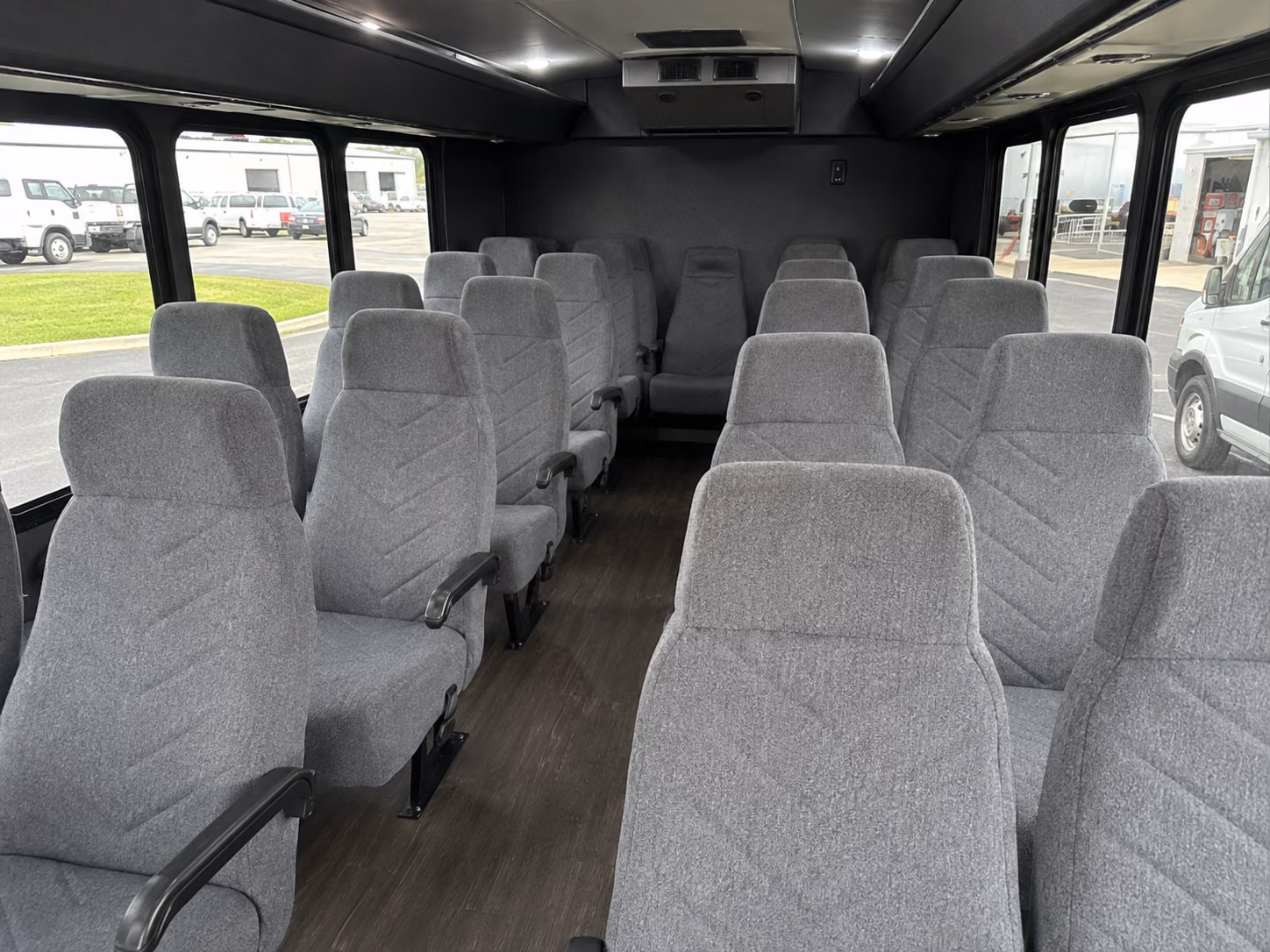 carrollton 18 passenger minibus inside