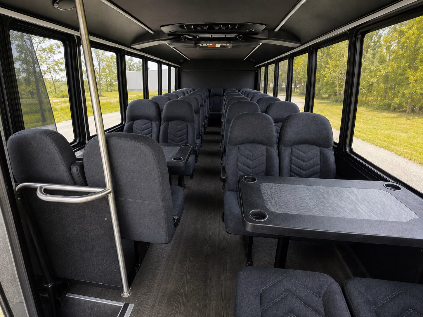 carrollton 18 passenger minibus interior