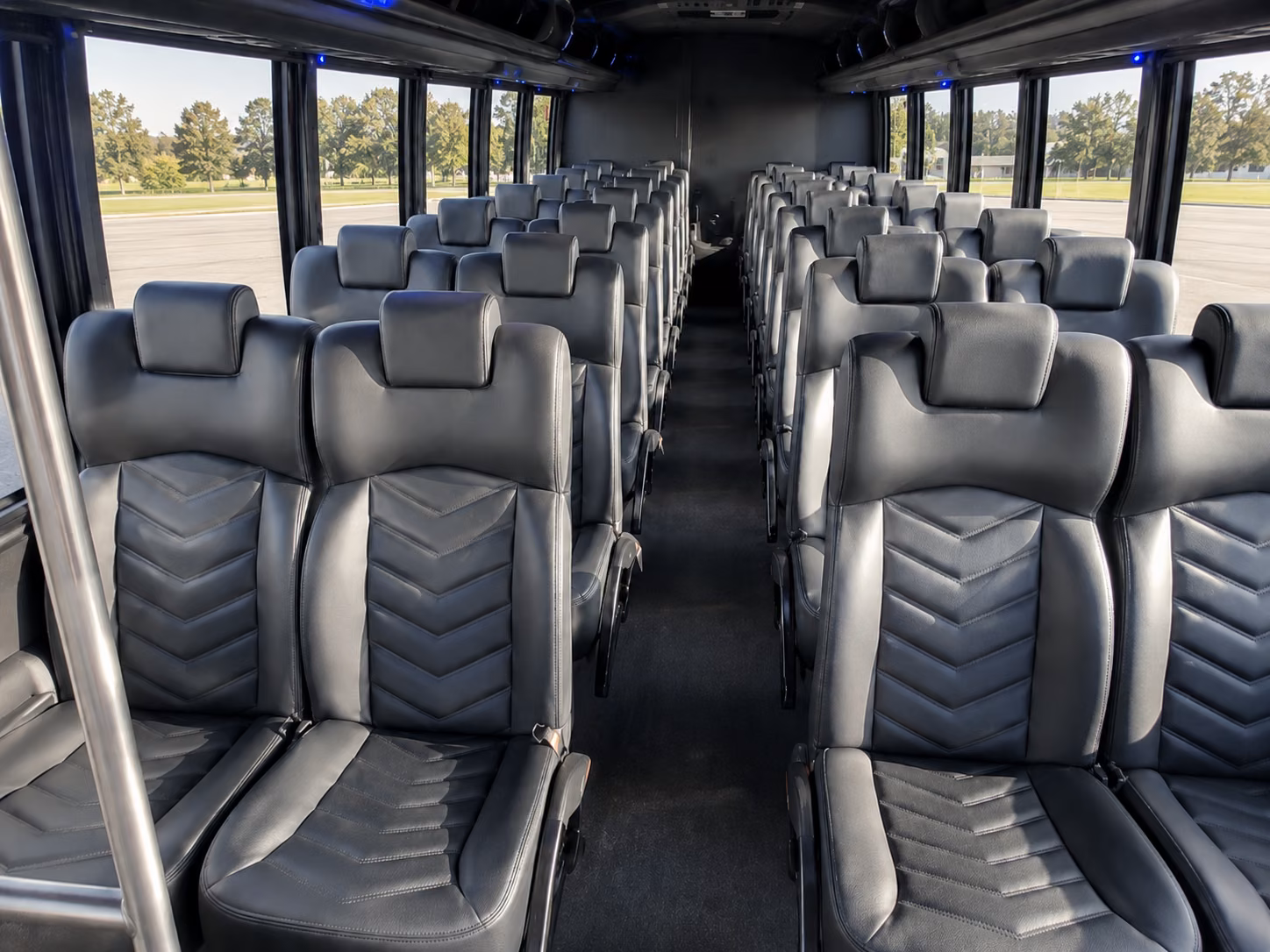 carrollton 20 passenger minibus inside