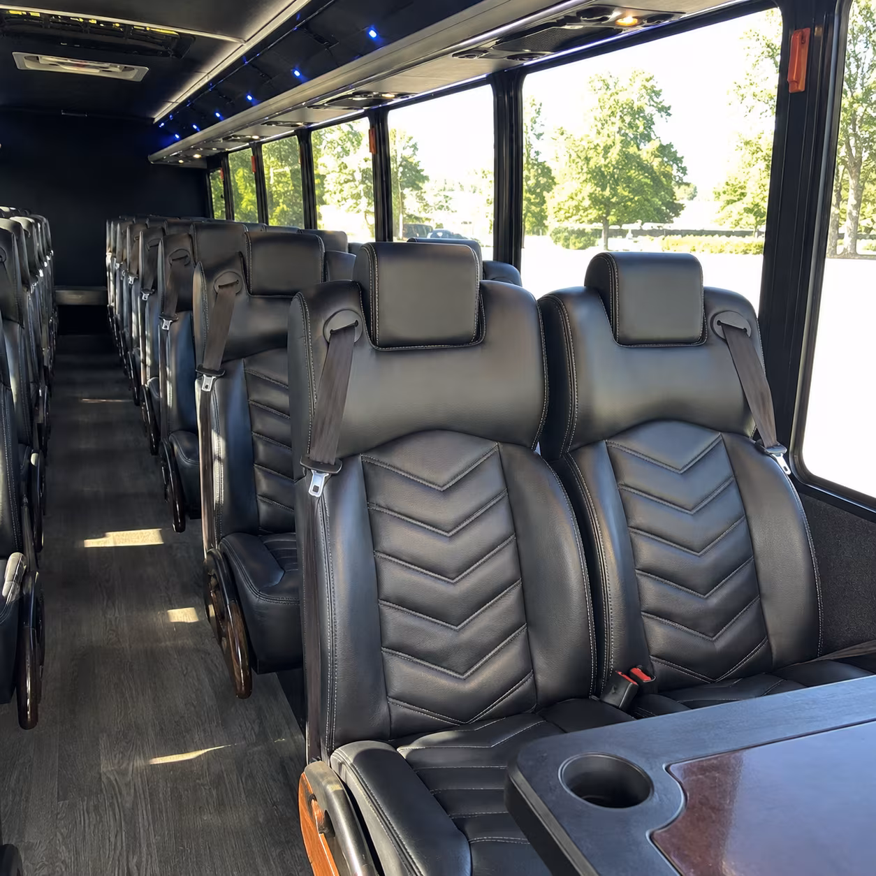 carrollton 25 passenger minibus inside