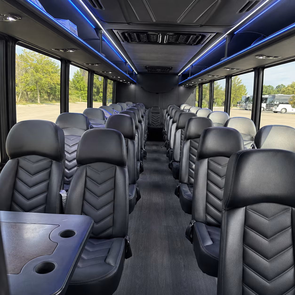 carrollton 25 passenger minibus interior