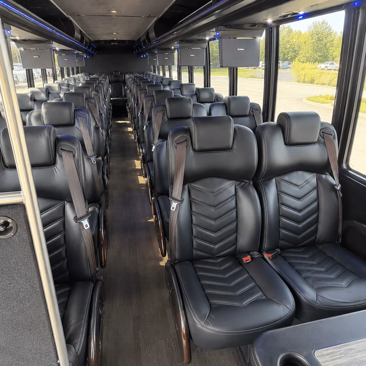 carrollton 30 passenger minibus interior