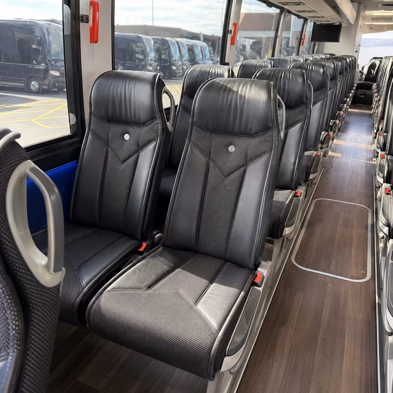 carrollton 40 passenger charter bus interior
