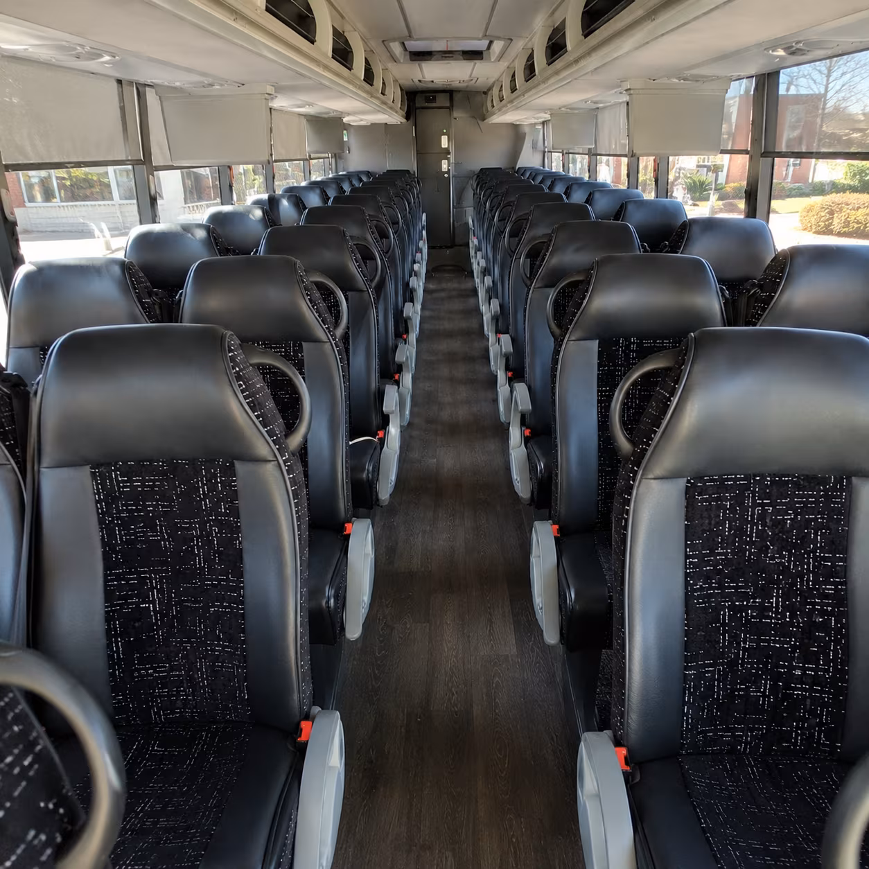 carrollton 54 passenger charter bus inside