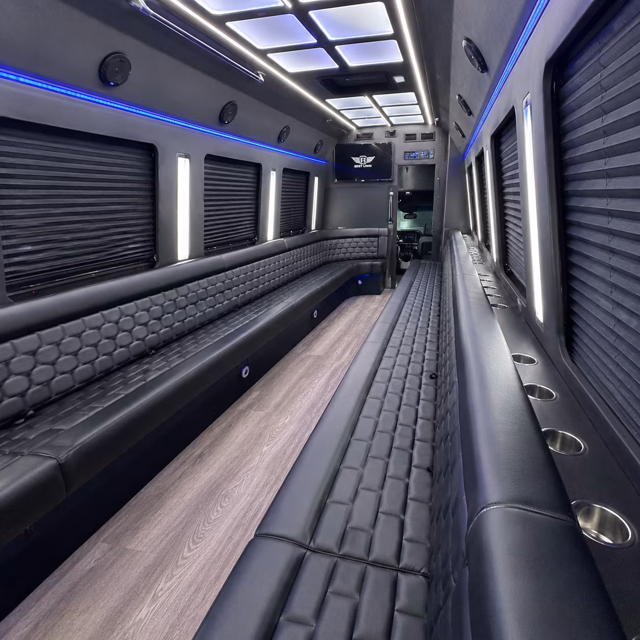 carrollton party bus interior